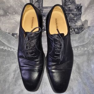 Magnanni Black Leather Men's Shoes